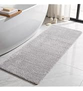 TYUU Bathroom Runner Rug, Ultra Soft Long Bath Mat Machine Washable Super Absorbent Quick Dry Bat...