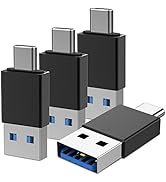 VAKS USB C to USB 3.0 Adapter (4 Pack), Type C Male to USB 3.0 Male Converter, Compatible with Mo...