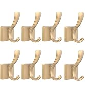 TOFIIGREM Gold Towel Hooks for Wall, Heavy Duty Thick Metal Bathroom Coat Hooks for Hanging Key R...