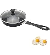 Sonhomay Egg Frying Pan, 4.7/6.3 Inch Single Egg Durable Small Cooking Pot with Handle Nonstick F...