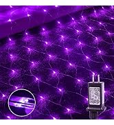 woohaha Outdoor Christmas Net Lights, 9.8FTx6.6FT 192 LED Fairy String Light with 8 Lighting Mode...