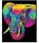 DIAMOND DOTZ Neon Flock Elephant Diamond Painting Kits for Adults - Colorful Diamond Art Kits a R...