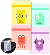 52pcs Car Trash Bags Easy Stick-On Disposable Portable Car Garbage Bags, Waterproof Leak Proof Ba...