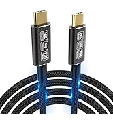 usb c data transfer cable Compatible with Thunderbolt 5 cable,Thunderbolt 4/3,80 Gbps usb c data ...
