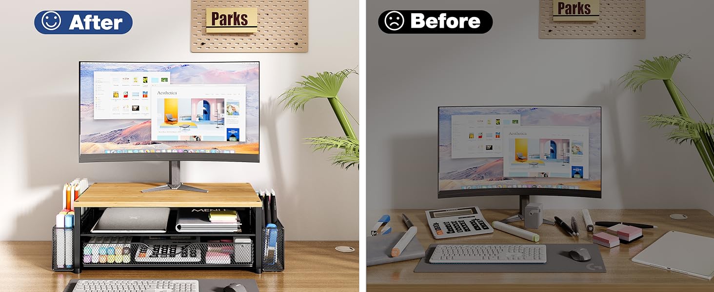 monitor stand for desk organizers and accessories computer stand riser office organization desktop