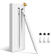 iPad Apple Pencil 9th&10th Generation, 13 mins Fast Charge Stylus Pen for iPad, Palm Rejection, T...