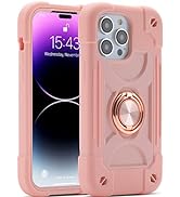 MARKILL Compatible with iPhone 14 Pro Max Case 6.7 Inch with Ring Stand, [Soft Silicone and Hard ...