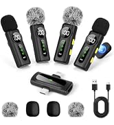 4 Pack Wireless Lavalier Microphone for Phone,Mini Mic with Noise Reduction | Plug and Play Mini ...