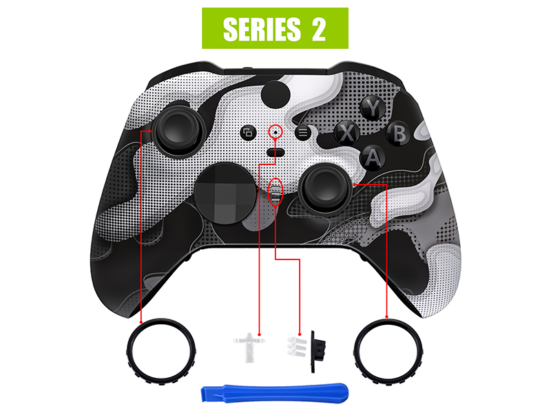 Front Housing Shell Case Replacement Kit for Xbox One Elite Series 2
