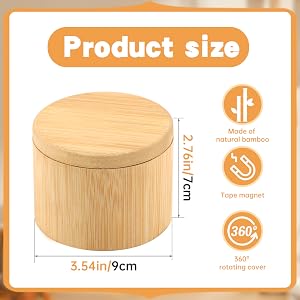 Bamboo Salt Container