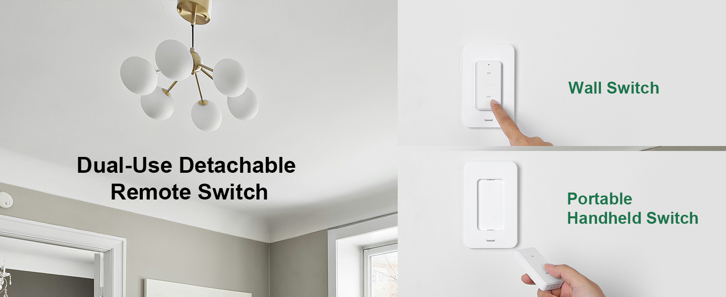 wireless light switch and receiver kit