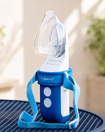 Mypurmist steam inhaler warm therapy sinus relief congestion respiratory portable cordless refills