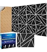 8 Pack 2-Layer Soundproof Wall Panels, 15.7 x 15.7 x 0.43 in Sound ProofFoam Panels for Walls,0.9...