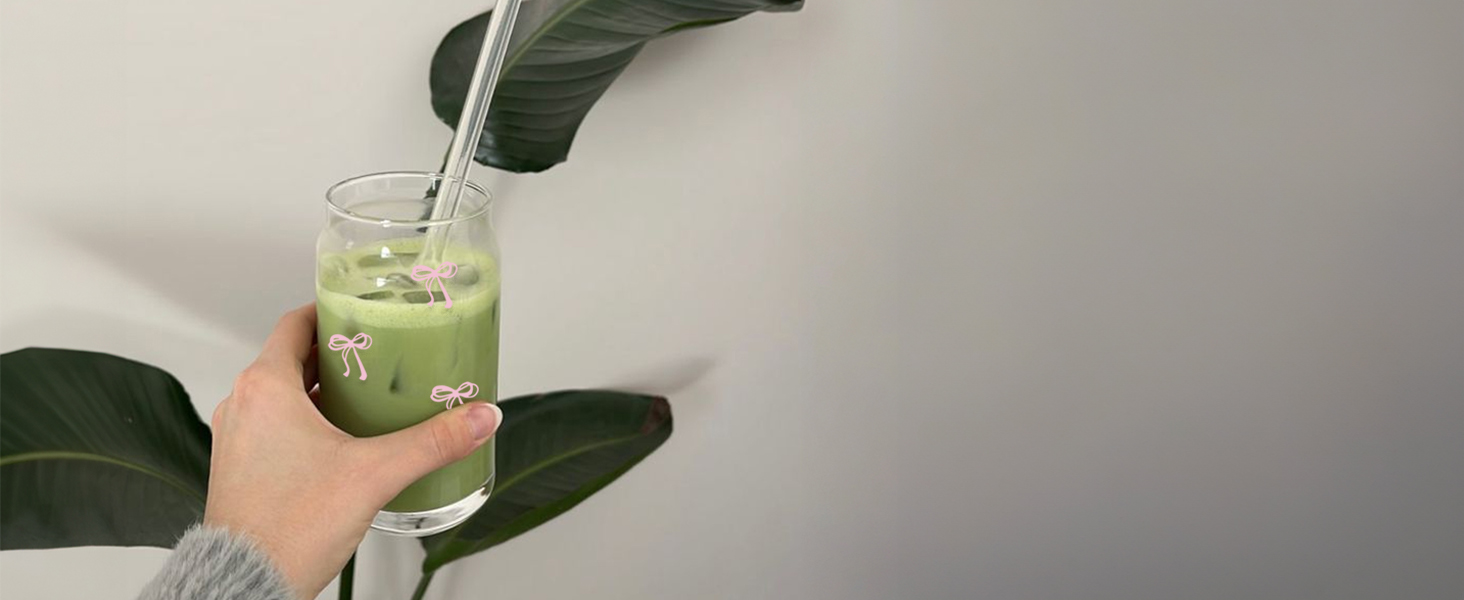 Coquette Aesthetic Glass Cups