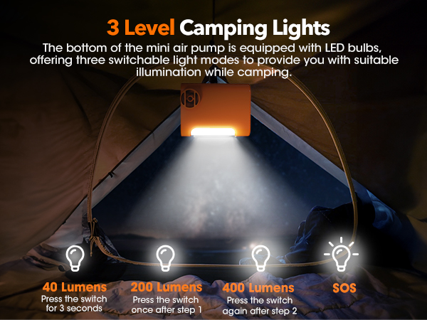 GP5 3 Level Camping Lights