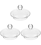 Luxshiny Clear Teapot Teapot Replacement Lid 3pcs Lid, Glass Teapot Lids Teapot Lid Knob Handle T...