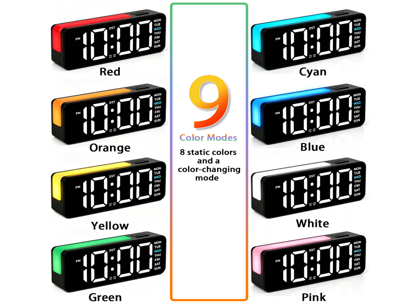 Small Digital Alarm Clock with DST