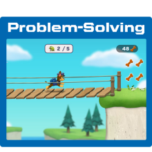 Showing problem-solving screen.