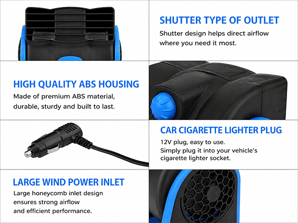 Car Fan 12V Electric Fan2