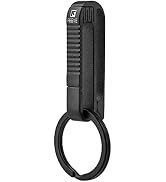 TISUR Belt loop keychain, Titanium belt clip Key Holder with titanium key ring, Gifts for Men Wom...