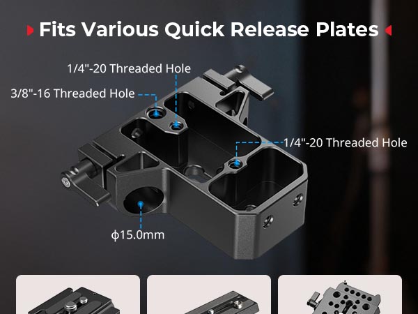 baseplate with 15mm rod 5609
