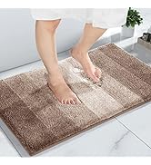 Yimobra Luxury Fluffy Bathroom Rug Mat, Soft Comfortable Plush Absorbent Microfiber Bath Rugs, Ex...