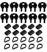Antrader Wire Rope Accessory Set,Wire Rope Accessory Kit,M3-1/8" | Wire Rope Cable Clip Clamp,Sta...