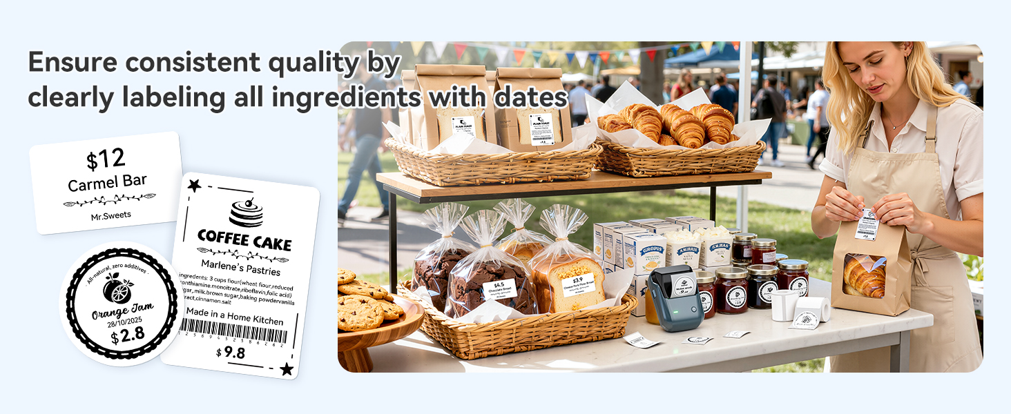 Ensure consistent quality by clearly labeling all ingredients with dates