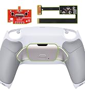 eXtremeRate Silver Real Metal Buttons (RMB) Version Rise 2.0 Remap Kit for PS5 Controller with Gr...