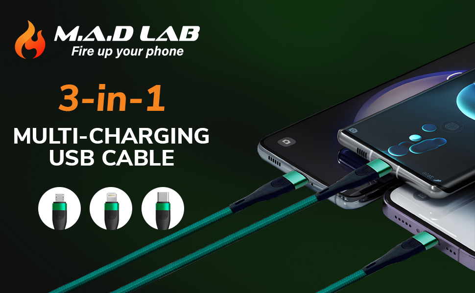 iphone cable, lightning cable, micro usb cable, multi charging cable, fast charging cable,100w cable