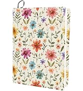 CRASPIRE Flower Stretchable Book Cover Leaf Floral Washable Reusable Large Nylon Cloth Polyester ...