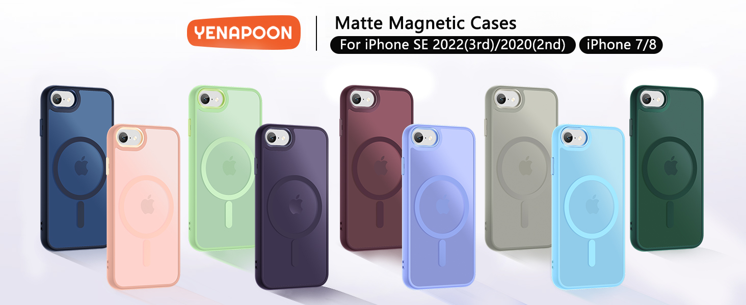 Matte Magnetic Phone Case for iPhone SE
