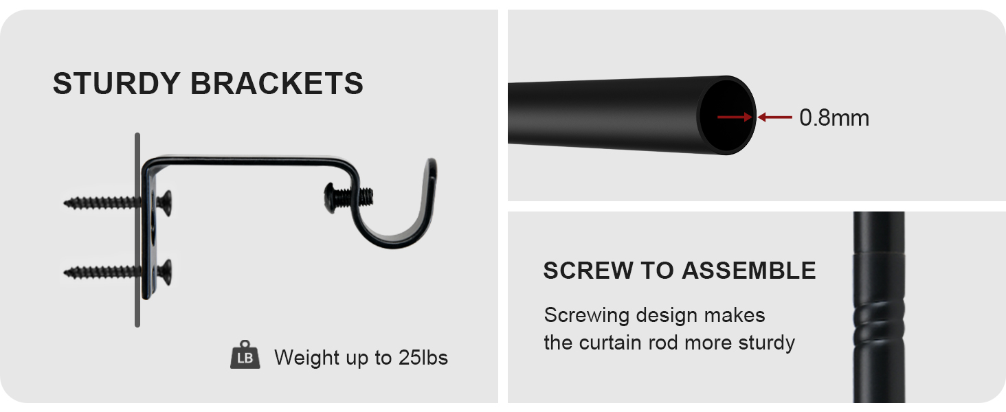 long curtain rods