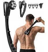 Electric Back Shaver for Men, Long Handle Body Shaver for Easy Self Grooming, 6D Floating Head fo...