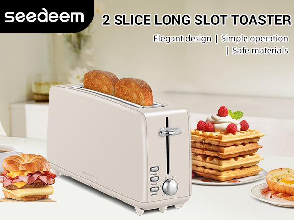 2 Slice Long Slot Toaster