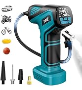 DIYtoolifz 150PSI Tire Inflator Portable Air Compressor: Cordless Air Pump Compatible with Makita...