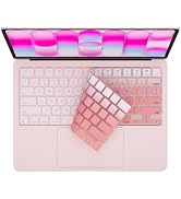 MasiBloom Silicone Keyboard Cover Skin for 2026 MacBook Neo 13 inches A18 Pro with Touch ID Anti-...