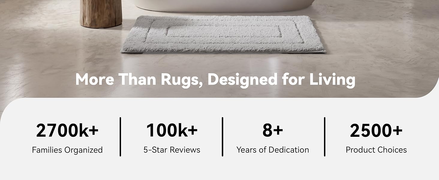 GRANNY SAYS Gray Bathroom Rugs