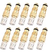Camrusic Tractor Air Liquid Valve, Brass Tire Valve Stems TR218A TR618A CH3 Core Housings Replace...