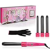 Brilliance New york Women's C4HP Digital Quad Barrel Curling Iron Diamond Dust Technology | Plus ...