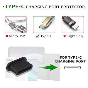 Type C anti-dust plug application