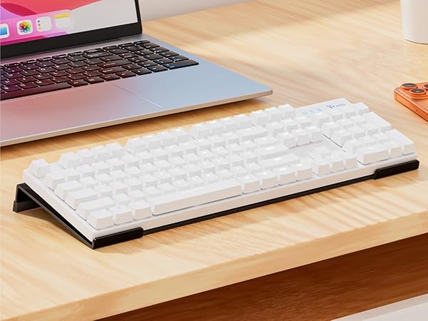 Egchi Acrylic Computer Keyboard Stand for Desk