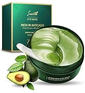 Eakroo 60 PCS Avocado Under Eye Patches, Eye Masks for Dark Circles and Puffiness, Moisturizing E...
