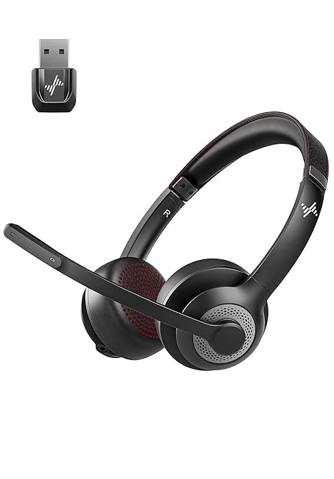 wireless headset with mic for work