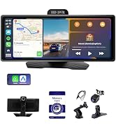 Haudio ?10.26 Inch Wireless Apple CarPlay & Android Auto Car Display with 1080P Dash Cam & Backup...