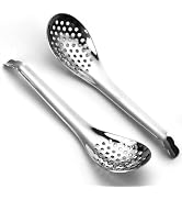 AYFDISHS Spherification Spoon, Small Slotted Spoons, Stainless Steel Caviar Spoon for Caviar, Egg...