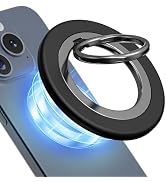 CISID Phone Ring Holder, Dual Sided Magnetic Phone Grip Magnet Cell Phone Finger Holder for Hand ...