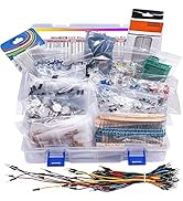 Taiss 2016PCS Electronics Components Kit Assortment Resistor,Capacitors,Diode,LED,Potentiometer,T...