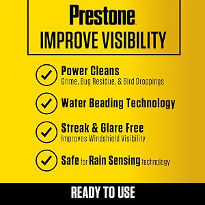 prestone; bug wash