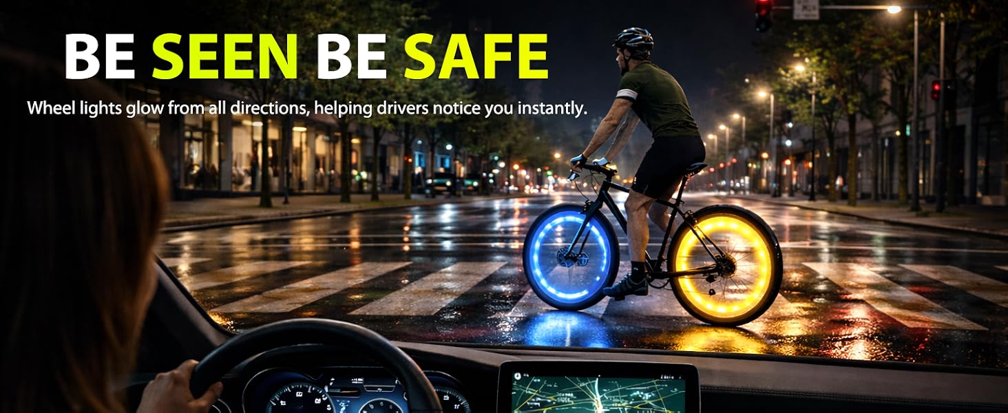 bike wheel lights bicycle accessories night riding trike bmx led kids wheels tire cycling spoke